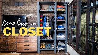 Como hacer un closet de madera paso a paso