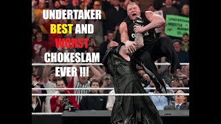 Undertaker BEST and WORST Chokeslam ever!!!