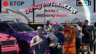 Crazy Influencer pit …. At BURRLZ BIRTHDAY BASH🔥⭐️ @SRTLen  drifted @JoshLaurentt  LAMBO😱