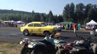 CHARLIE HORSE HENRY J VS. 1955 CHEVY 4 DOOR BILLETPROOF ERUPTION DRAGS 2014