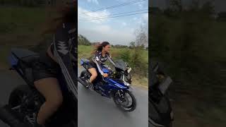 Girls bike riding status 🥰 r15 bike riding video || bike lovers 🥰 | princi sanju 99 r15 bike riding