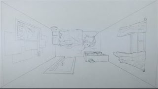 How to Draw a Room in Perspective (Bird's Eye)