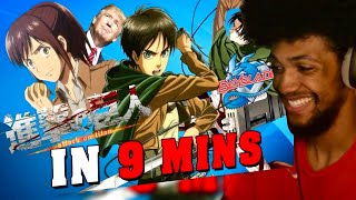 Attack on Titan IN 9 MINUTES Reaction