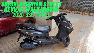 Suzuki Burgman street 2020 BS6 Walkaround/Review |Tour |Best Scooter in India currently