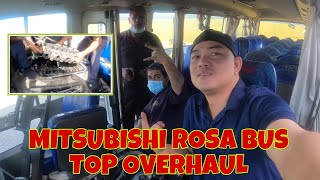 MITSUBISHI ROSA MINI BUS TOP OVERHAUL.