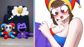 CatNap and POMNI React to "The Amazing Digital Circus" & "Poppy Playtime" | Funny Compilation! # 59