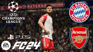 ［FC24］Jugando Champions League 2024 Cuartos Bayern Munchen vs Arsenal Gameplay sin comentarios