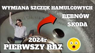 WYMIANA SZCZĘK HAMULCOWYCH, BĘBNÓW ,SKODA ROOMSTER 03 02 2024r