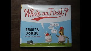 Who's On First Picture Book Reading | Bud Abbott & Lou Costello