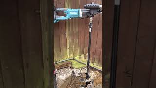 Makita twin 18v Auger 1st outing.