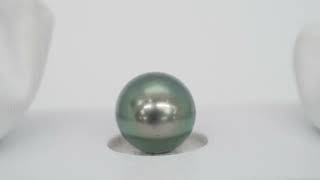 1pcs "High Luster" Light Green 10mm - SB TOP/AAA Quality Tahitian Pearl Single LP2075 THMIX1