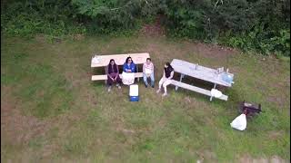 Picnic fun Drone shot