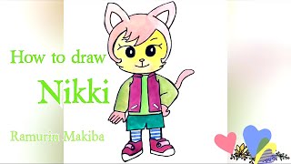 @EZDRAW |Shimajiro cartoon | How to draw Nikki from Shimajiro | Drawing for beginners step by step |