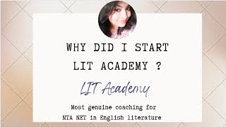 Why did I start my online batch for NTA NET English literature?