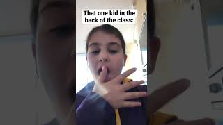 POV: the teacher says no eating in class