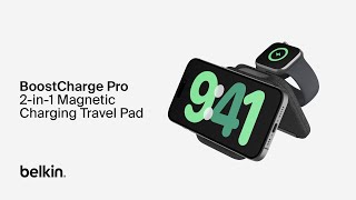 2-in-1 Magnetic Charging Travel Pad with Qi2