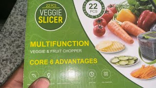 22 PIECE VEGGIE & FRUIT SLICER MULTIFUNCTION UNBOXING | FAMILY VLOG | PRANK ON MY FAMILY.