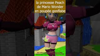 la princesse Peach de Mario Wonder en poupée gonflabe