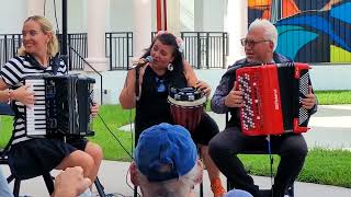 2.) Dueling Accordions in the Courtyard of the Boca Museum of Art - Sept.5th, 2024