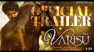 Varisu - Official Trailer live count| Thalapathy Vijay| Rashmika | Vamshi Paidipally | Public review