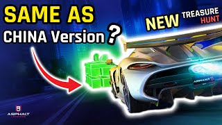 Does The *NEW* Treasure Hunt Same As China Version? | Asphalt 9 NEW Treasure Hunt