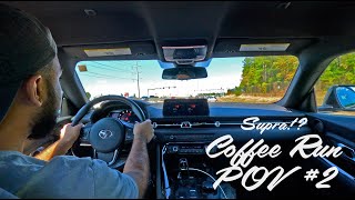 Getting coffee in A90 Supra POV ride