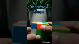 2 steps to solve 3 by 3 rubik's cube #shorts #rubikscube #2step #easy #new #trending #subscribe #ez