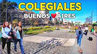 【4K】Paseo a Pie por el Hermoso BARRIO de COLEGIALES, Buenos Aires | Walking Tour