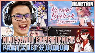 NIJISANJI REACTION - NIJISANJI EXPERIENCE PART 2 LETS GOOOO ( Nijisanji EN )