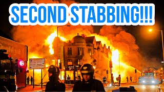 Leicester square SECOND STABBING!!! Riots RE-IGNITED following London attack