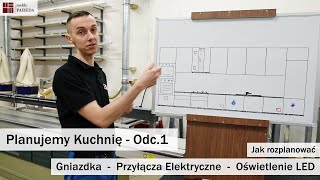 Jak Rozplanować Gniazdka, Przyłącza Elektryczne i Oświetlenie LED w Kuchni ? Planujemy Kuchnię Odc.1