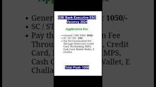 IDBI Bank Executive ESO Vacancy 2024#IDBI Bank ESO Notification 2024#jobsearch#applyonline