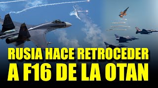 ¡𝗧𝗲𝗻𝘀𝗶𝗼́𝗻 𝗲𝗻 𝗹𝗮 𝗢𝗧𝗔𝗡! Cazas Rusos enfrentan a ocho F-16 en el Mar Negro