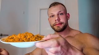 Das isst ein echter Bodybuilder jeden Tag.. in der Diät!