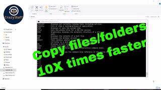 How to copy files and folders fast using command prompt | windows 10/8/7/vista/xp | 10X faster speed