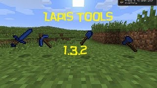 Minecraft Mod Review 8 : Lapis Tools + Recipes  ( 1.3.2 )