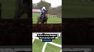 Relive the joy of Frodon jumping for fun in the Badger Beers! #horseracing #horses