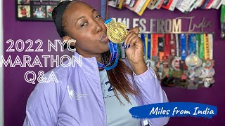 2022 New York City  Marathon Q & A @MilesfromIndia