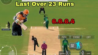 Real Cricket 24 | Pak vs New  |Last over 17 Runs 6 Balls | Rc 24 | Game Play | Lateef Gaming