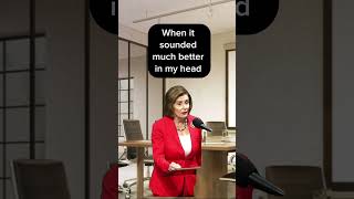 Was I clear? #nancypelosi #tiktok #debate #office #fail #capcut #memes #shorts