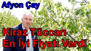 Afyon Çay Royal King Kirazında  Yaprak ve Damlama Gübreleme - Kiraz Kalitesine Göre En Yüksek Fiyat