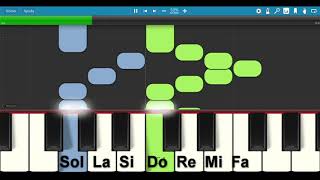 Canción Simple - Curso de piano para principiantes - Nivel 1 - Piano course for beginners Level 1