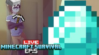 🔴Live minecraft survival Episode 5 dipagi hari apa kah aku akan dapat diamond 😽