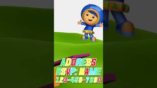 Team Umizoomi Themed Party Video Invitation