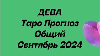 ДЕВА ♍️. Таро Прогноз общий сентябрь 2024 год