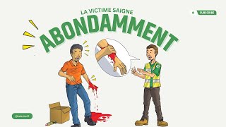 Formation SST sauveteur secouriste du travail: la victime saigne abondamment