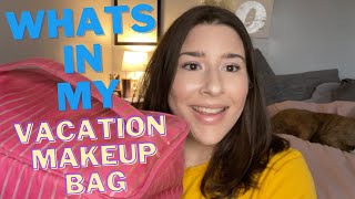 What's in my VACATION MAKEUP BAG! |Katiexobeauty