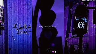 Baby i like ur style 💜💨 Couples Edit 💕🖇 AESTHETIC STATUS, Lyrics whatsapp status | Luv 💗