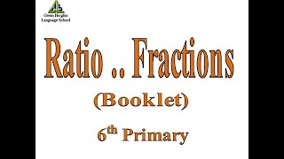 Ratio Between Fractions (Booklet)