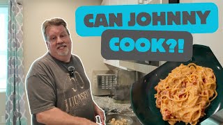 Can Johnny Cook?!  Sun-Dried Tomato Pasta